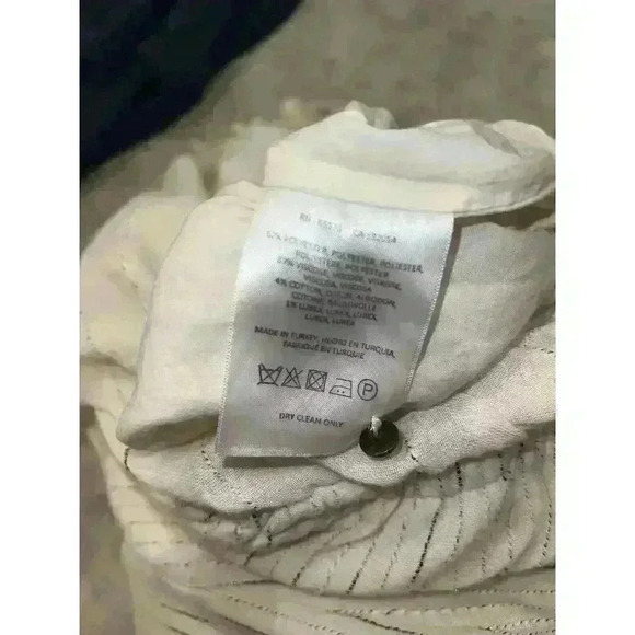 Anthropologie Feather Bone Soleil Belted Jumpsuit in Ivory Size SMALL - Picture 8 of 9